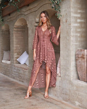 BOHO High Low Dress - Mauve - Drop Dead Dollbaby
