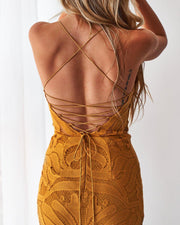 KHALEESI Dress - Mustard - Drop Dead Dollbaby