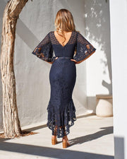 REYNA Dress - Navy - Drop Dead Dollbaby
