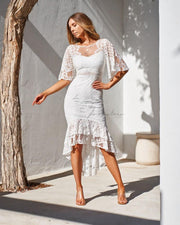 REYNA Dress - White - Drop Dead Dollbaby
