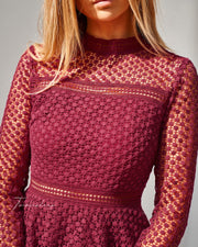 CASSIDY Dress - Red - Drop Dead Dollbaby
