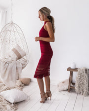 RIVERS Midi Dress - Red - Drop Dead Dollbaby