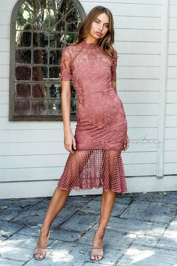 CRYSTAL Dress - Mauve - Drop Dead Dollbaby