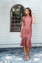 CRYSTAL Dress - Mauve - Drop Dead Dollbaby