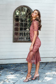 CRYSTAL Dress - Mauve - Drop Dead Dollbaby