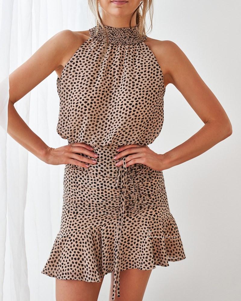 PIP Dress - Leopard Print - Drop Dead Dollbaby