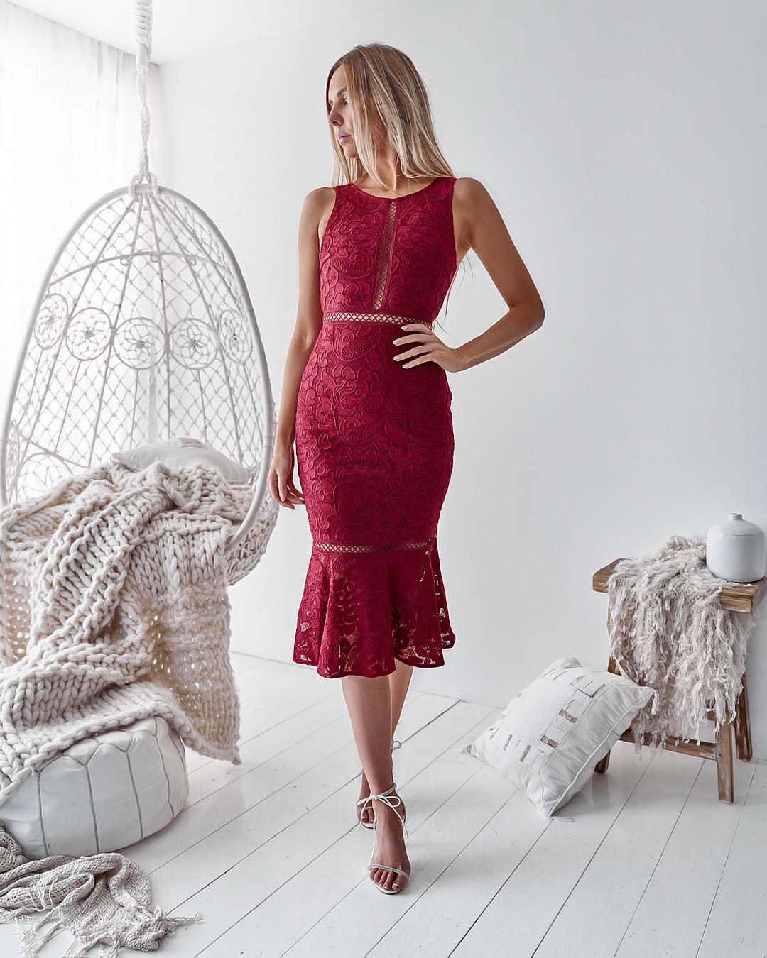 TIA Dress (Red) - Drop Dead Dollbaby