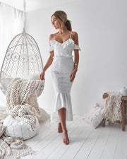 TAYLOR Dress (White) - Drop Dead Dollbaby