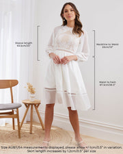 AVRIL Midi Dress - White - Drop Dead Dollbaby