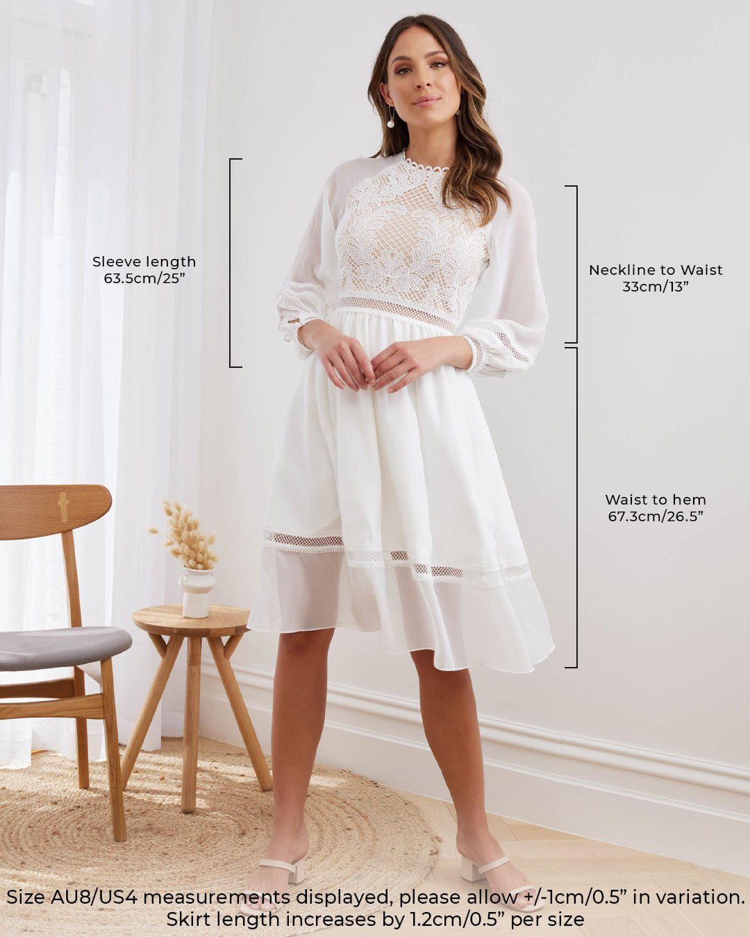AVRIL Midi Dress - White - Drop Dead Dollbaby