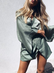 FLEUR Dress - Olive - Drop Dead Dollbaby