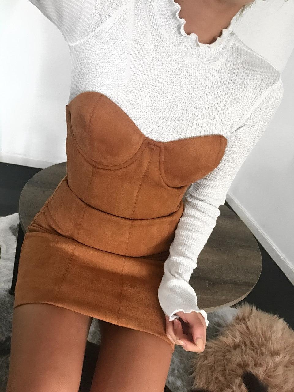 RISING SUN BUSTIER Dress (Paprika) - Drop Dead Dollbaby