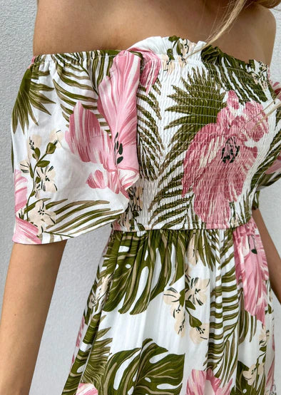 MAYA Mini Dress - Oasis Print - Drop Dead Dollbaby