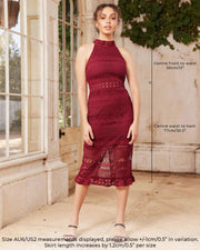 RIVERS Midi Dress - Red - Drop Dead Dollbaby