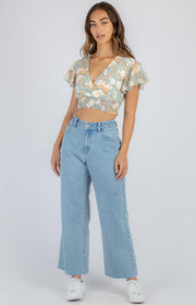 MAGNOLIA Crop - Blue - Drop Dead Dollbaby