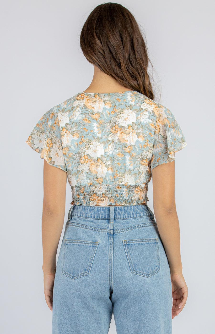 MAGNOLIA Crop - Blue - Drop Dead Dollbaby