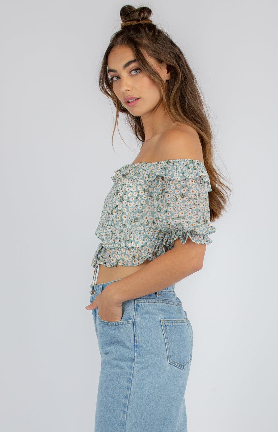 JOSLYN Crop - Mint - Drop Dead Dollbaby
