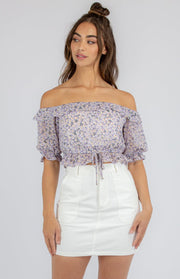 JOSLYN Crop - Lilac - Drop Dead Dollbaby