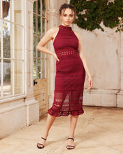 RIVERS Midi Dress - Red - Drop Dead Dollbaby