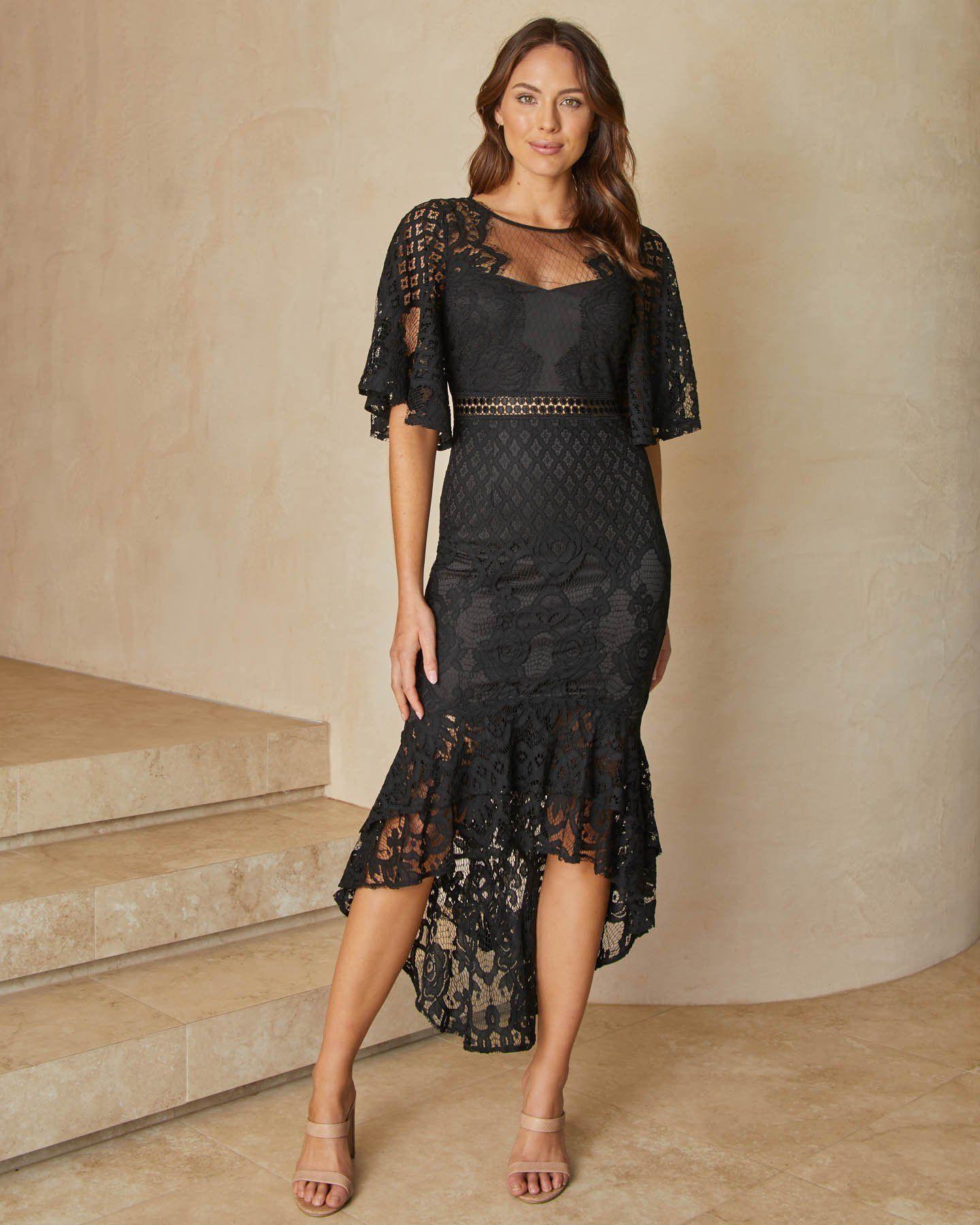 REYNA Dress - Black - Drop Dead Dollbaby