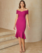 BRIENNE Dress - Fuchsia - Drop Dead Dollbaby