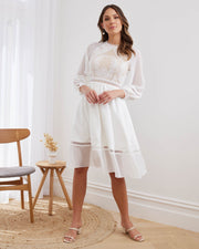 AVRIL Midi Dress - White - Drop Dead Dollbaby