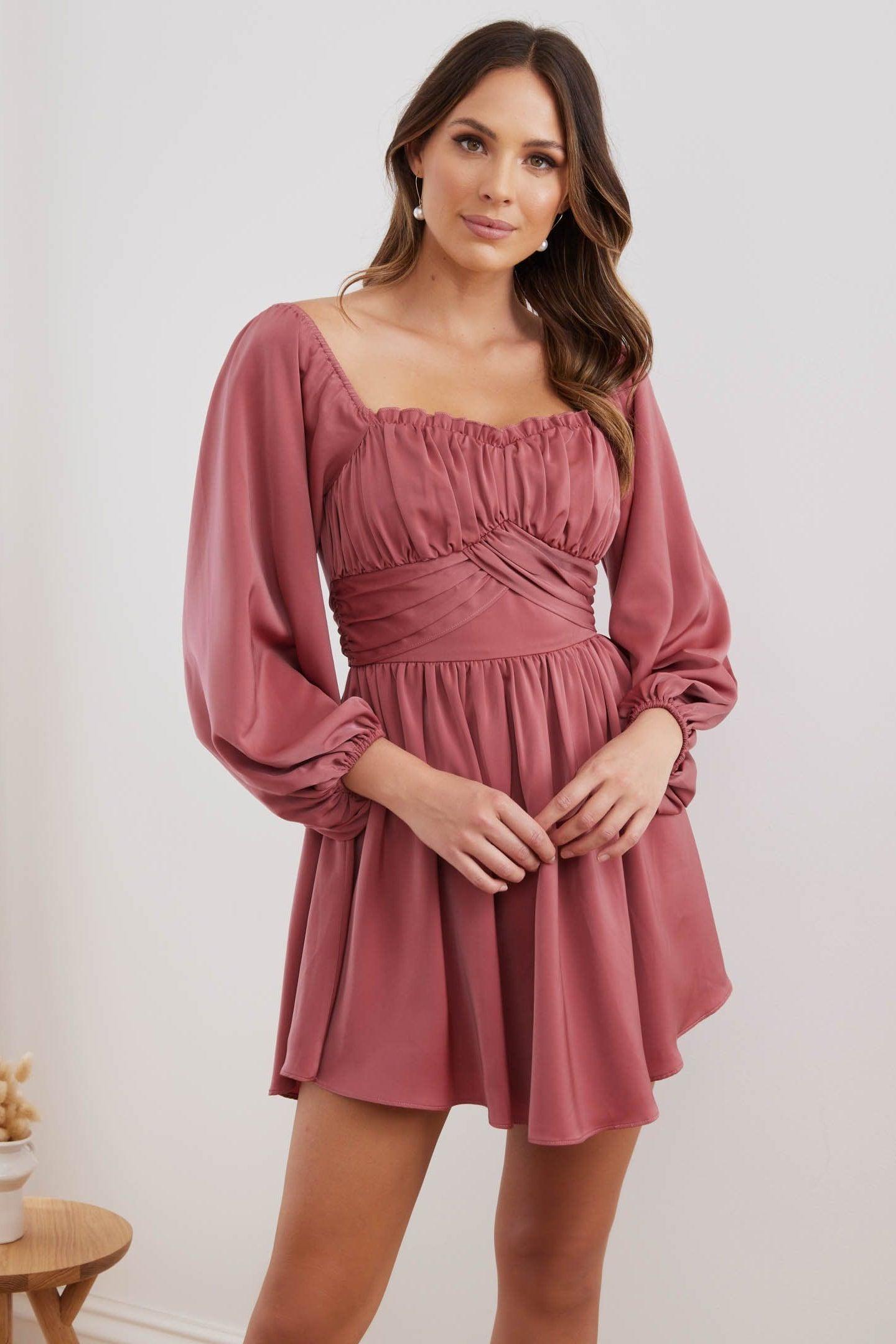 RIVIERA Dress - Rose - Drop Dead Dollbaby