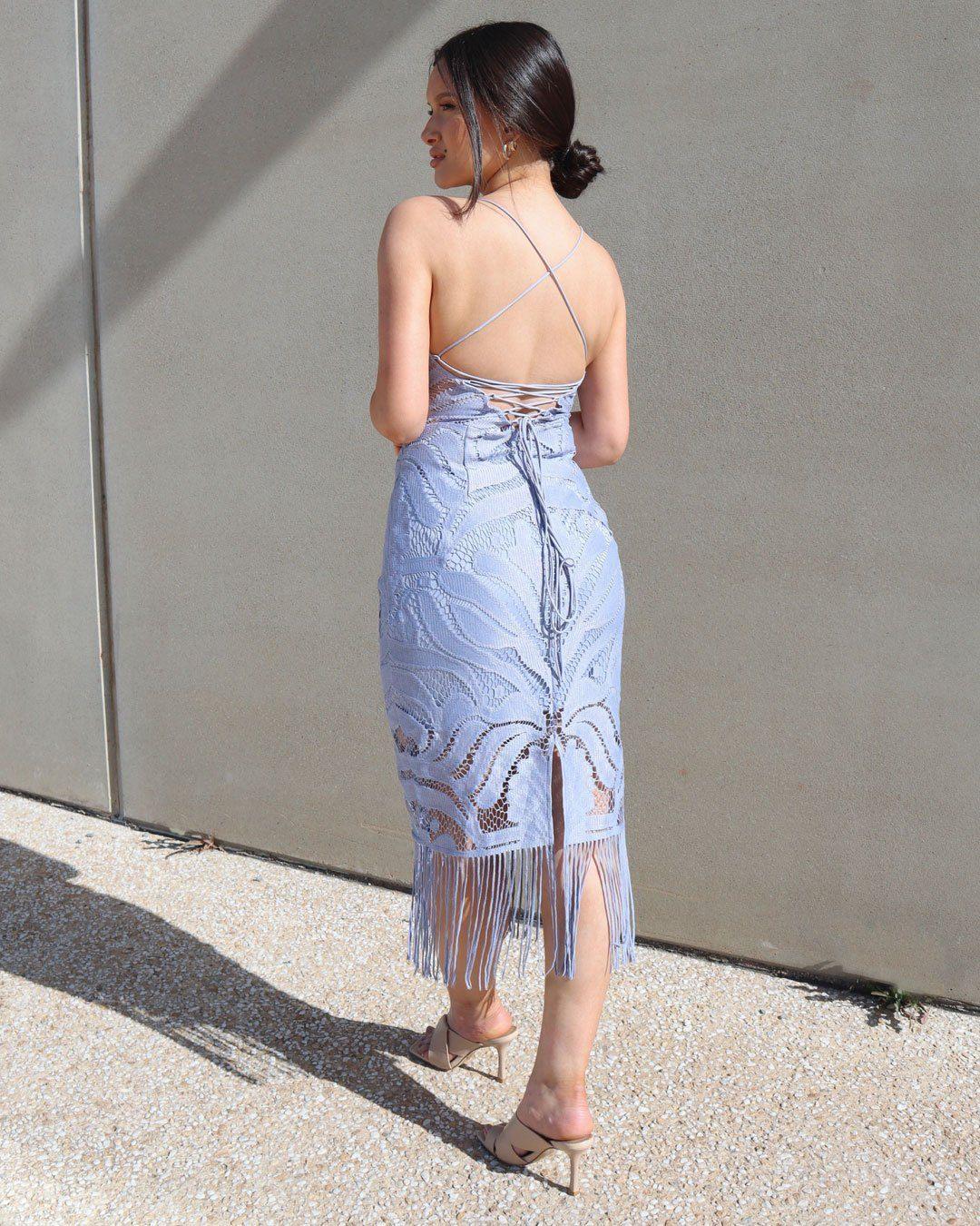 KHALEESI Dress - Periwinkle - Drop Dead Dollbaby