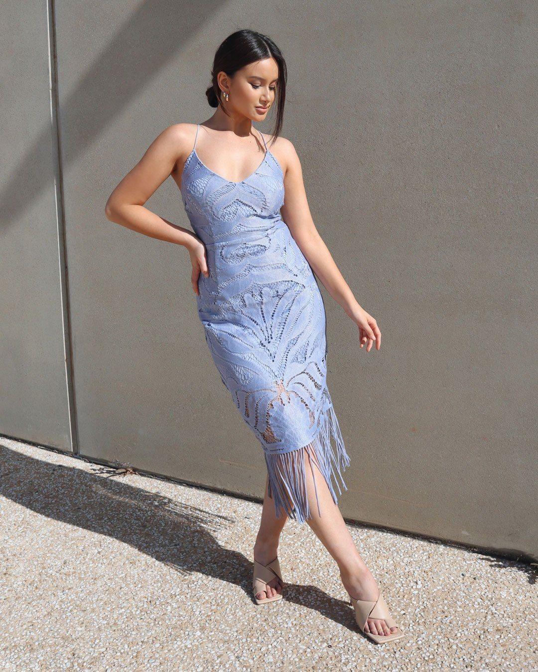 KHALEESI Dress - Periwinkle - Drop Dead Dollbaby