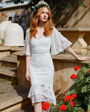 REYNA Dress - White - Drop Dead Dollbaby