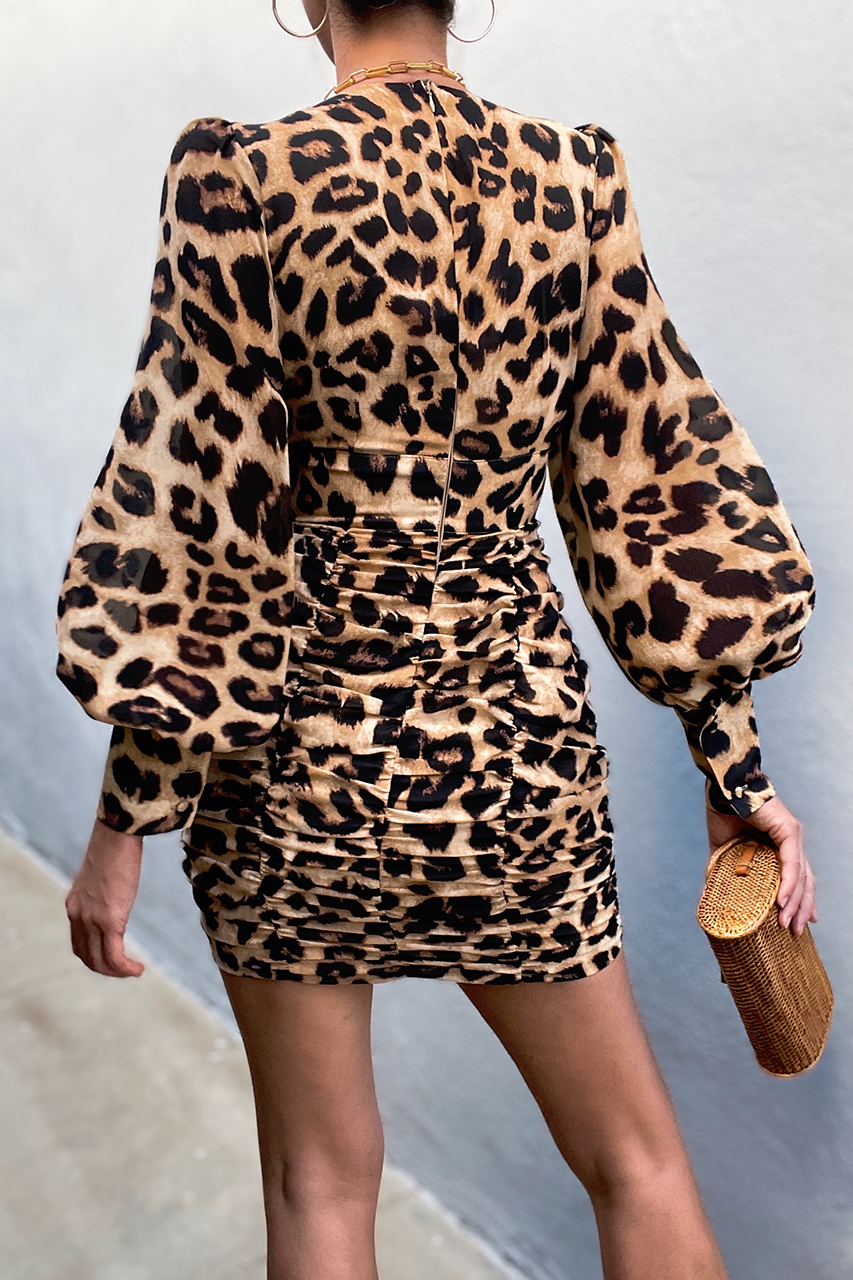 BENGAL Mini Dress - Leopard - Drop Dead Dollbaby