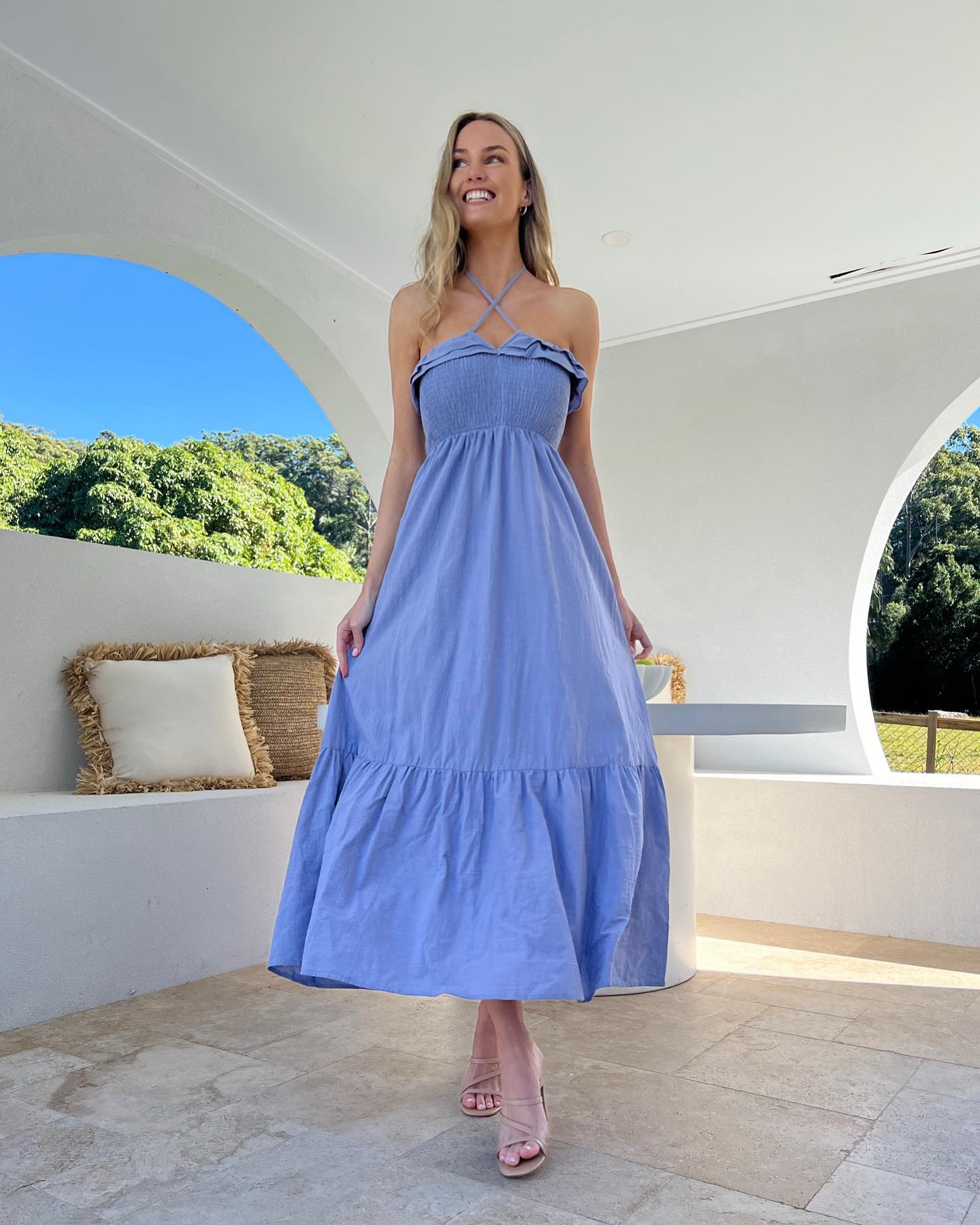 ARMELLE Maxi - Heron Blue - Drop Dead Dollbaby