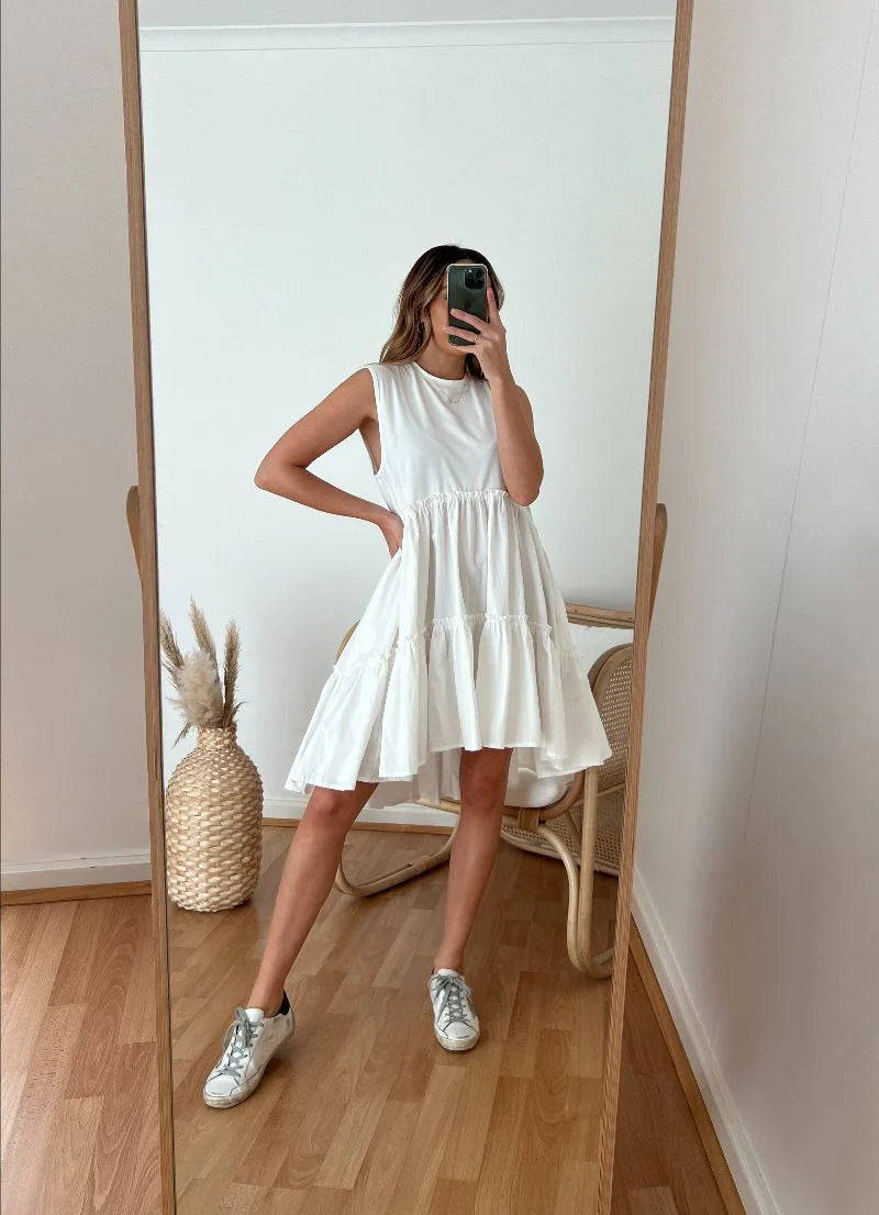 TIANA Dress - White - Drop Dead Dollbaby