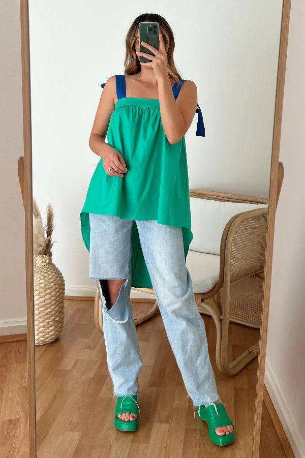 POPPI Tie Tank - Spearmint - Drop Dead Dollbaby