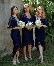 REYNA Dress - Navy - Drop Dead Dollbaby