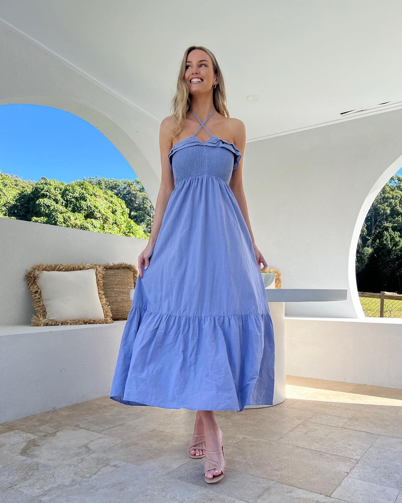 ARMELLE Maxi - Heron Blue - Drop Dead Dollbaby