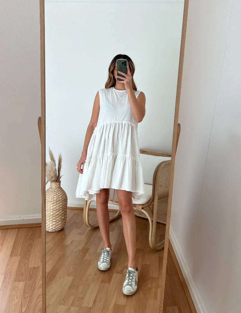 TIANA Dress - White - Drop Dead Dollbaby